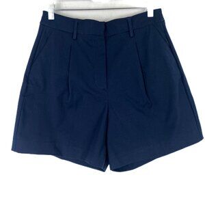 NWT Stitch Fix 41 Hawthorn Becca Shorts Pleated High Rise Navy Size 4 NEW
